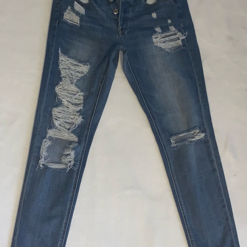 American Eagle Denim Blue Jeans - Size 2 long-Outfitters